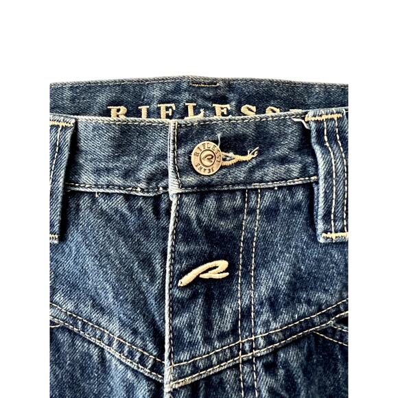 Riflessi Blue Jeans Unused Vintage New Old Stock 72 Raised Lettering Mens 32/33 - Picture 4 of 6